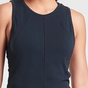Athleta Foothill Seamless Crewneck Tank Womens Small Black